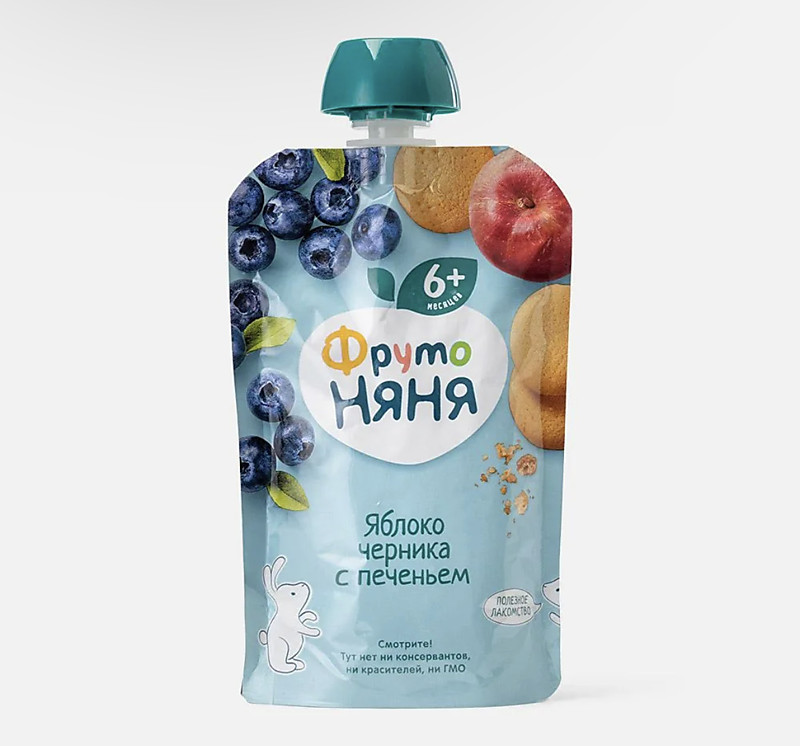 Пюре ФРУТОНЯНЯ в ассортименте 90 г пауч