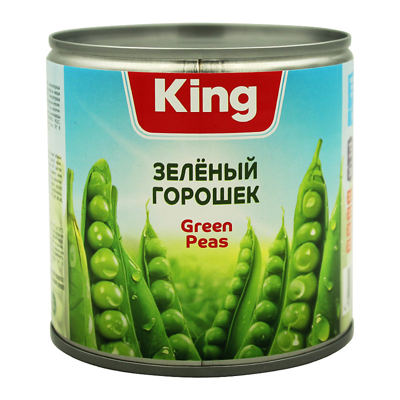Горошек зеленый KING 400 г